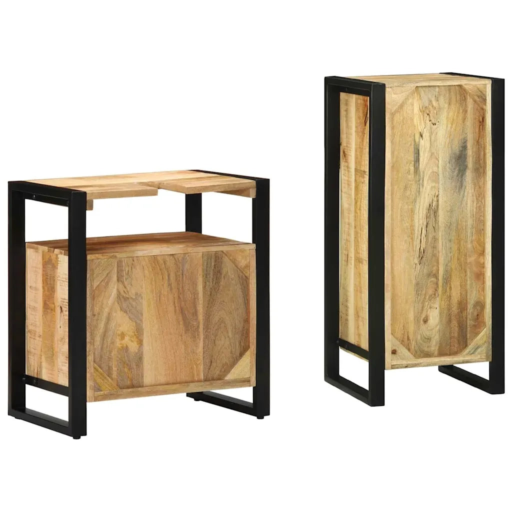 Set di mobili per il bagno 2 pcs Legno di mango massello 3305608