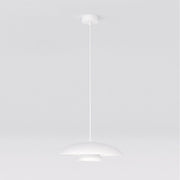 Lampada a sospensione BABEL in acciaio bianco opaco