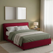 Broni, Letto Alla Francese Materasso Incluso Made in Italy, Rosso