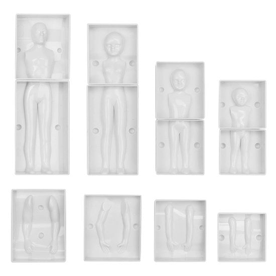 Decorazioni per torte per famiglie - 3D toppe per torta - 4 pezzi - Diverse misure - Incluso manuale di istruzioni - Decorazioni uniche per torta - Toppe per torta