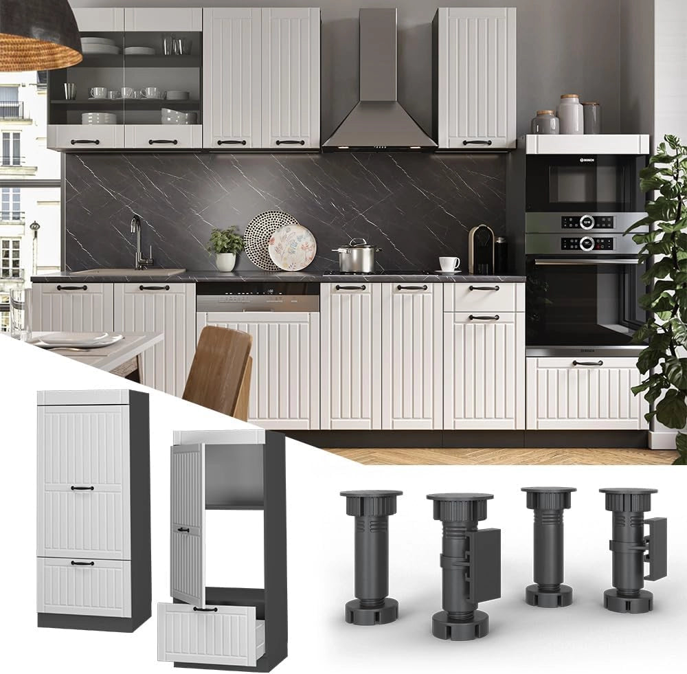 Mobile cucina microonde Fame-Line, Bianco casa di campagna, 60 cm, per la combinazione con altri moduli della serie Fame-Line