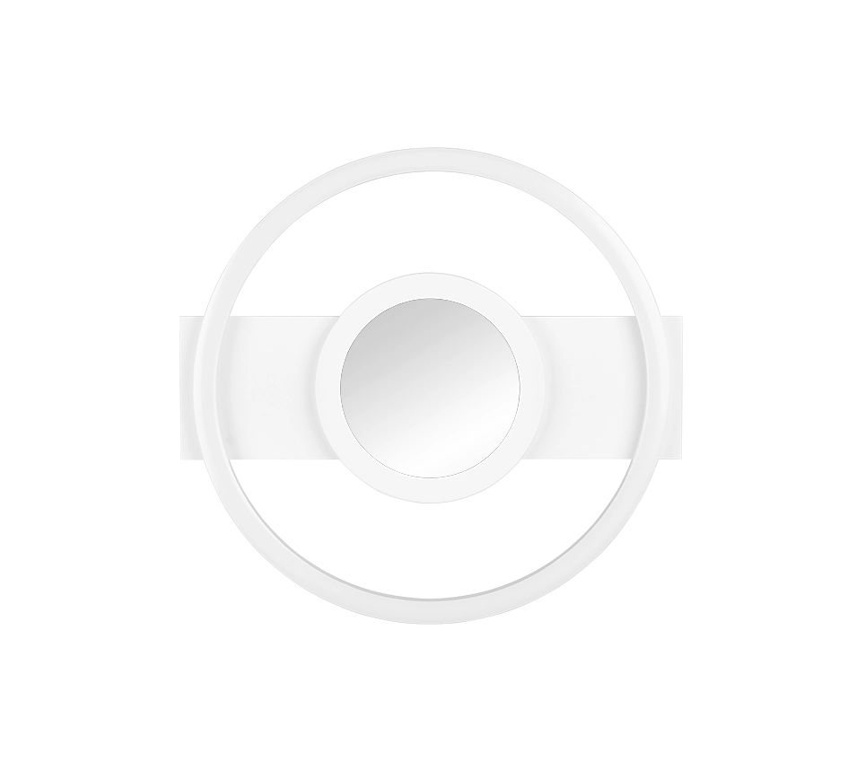 Plafoniera LED rotonda, metallo, bianco, L 36 cm, Wheeler
