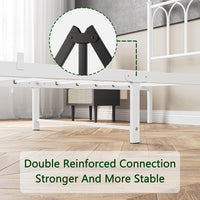 Letto vintage 90x200cm - Xylo - testiera metallo spazio ripiano