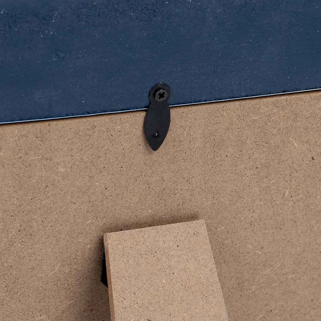 Cornice portafoto in legno blu, 18 x 15 cm (altezza), 23 x 1,5 x 18 cm (altezza)
