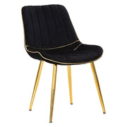 Poltroncina Ribe, Poltrona set da 2, 51x59x79h cm Nero