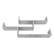 Mensola da parete pensile di design con 3 ripiani 119 cm effetto cemento grigio 03_0005203