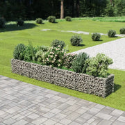 Gabbione Letto Rialzato in Acciaio Zincato 360x50x50 cm