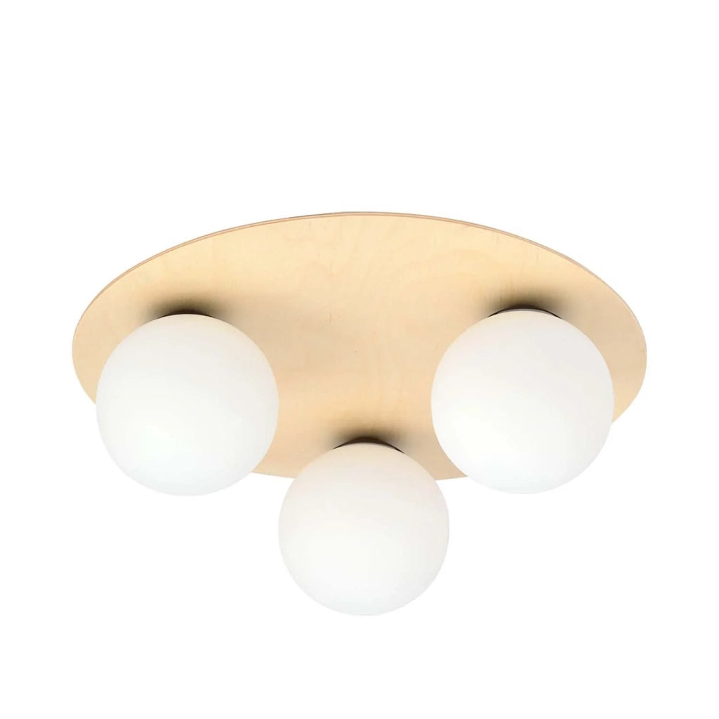Plafoniera Minimal Pegaso Acciaio Marrone 3 Luci E14 Ip20