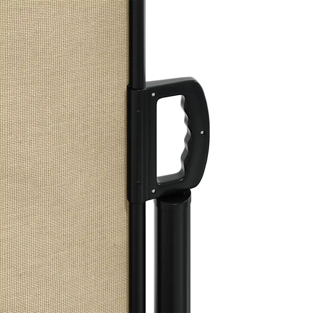 Tenda da Sole Laterale Retrattile Beige 120x500 cm 4004405