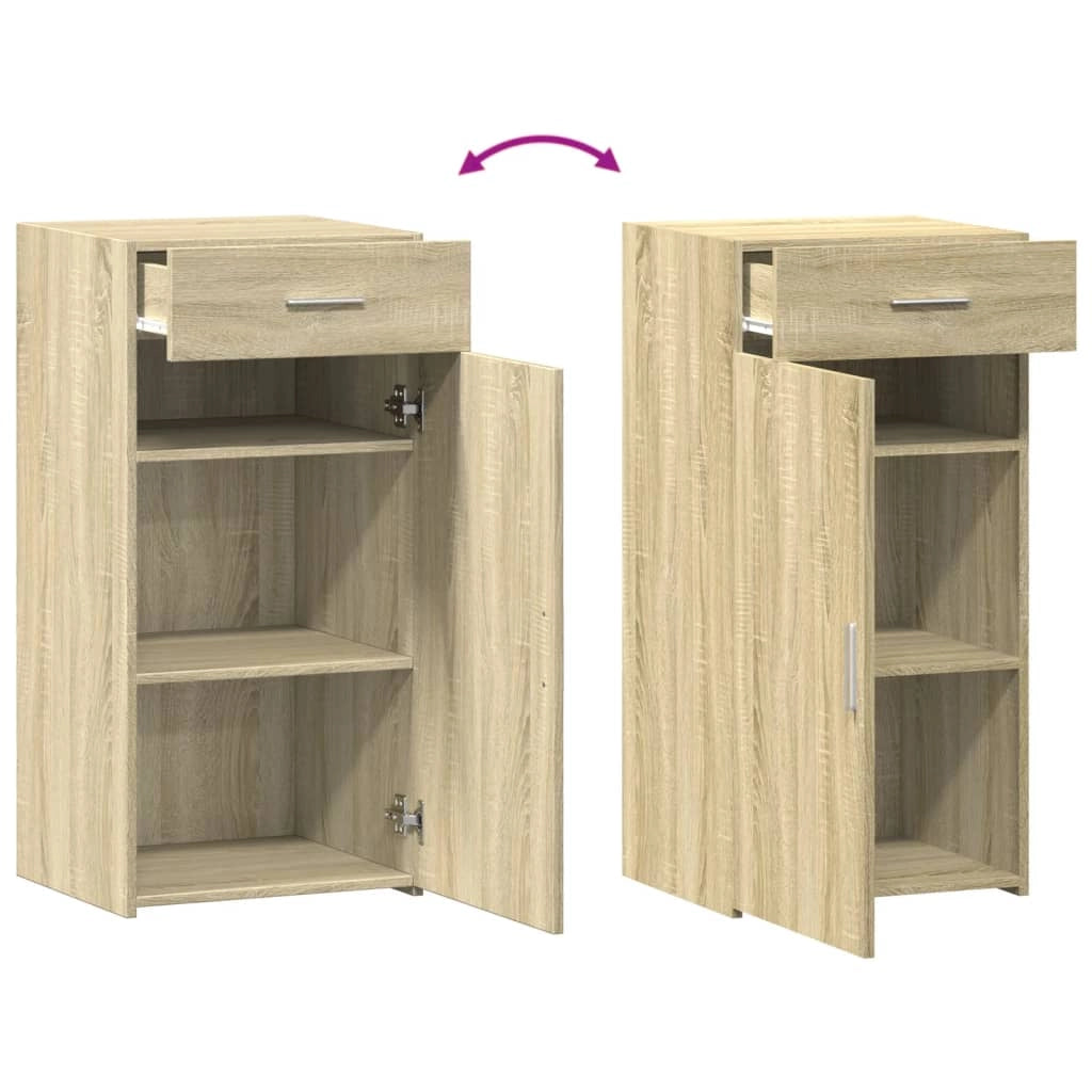 Credenza cassettiera mobile contenitore organizer cucina soggiorno salotto sonoma 45 x 425 x 93 cm legno ingegnerizzato marrone 02_0031574