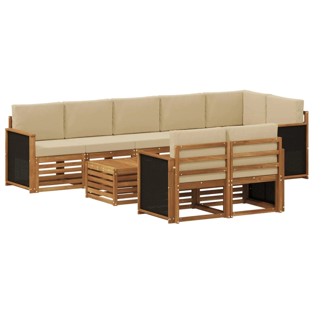 Set divani Legno di Acacia Massello 3384524
