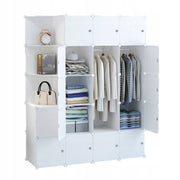 Armadio modulare bianco spaziosa 183x147x47 cm
