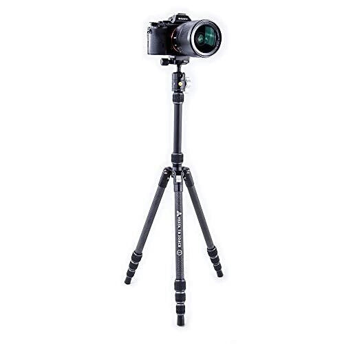 VANGUARD VESTA TB 204CB Vesta Treppiede da viaggio in carbonio 4 sezioni 130 cm carico 3 kg colore Nero
