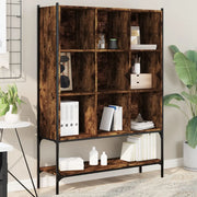 Libreria-Scaffale per Libri-Mobile di Stoccaggio Rovere Fumo 102x30x141,5 cm in Legno Multistrato
