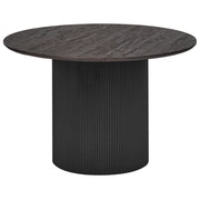 Tavolo da pranzo con piano in MDF nero ⌀ 120 cm con base a piedistallo Mobili da sala da pranzo moderni