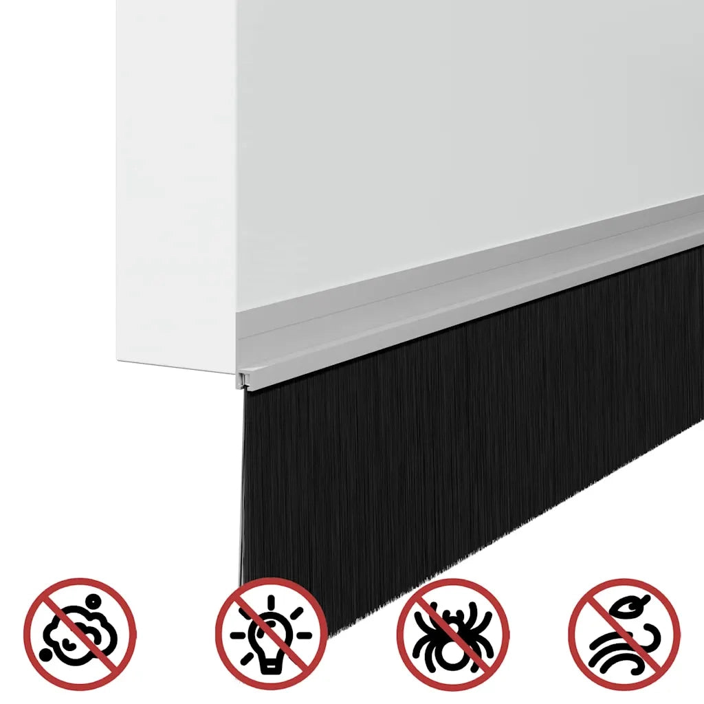Spazzole per porte autoadesive 6 pz Argento 100 cm CFW8797059
