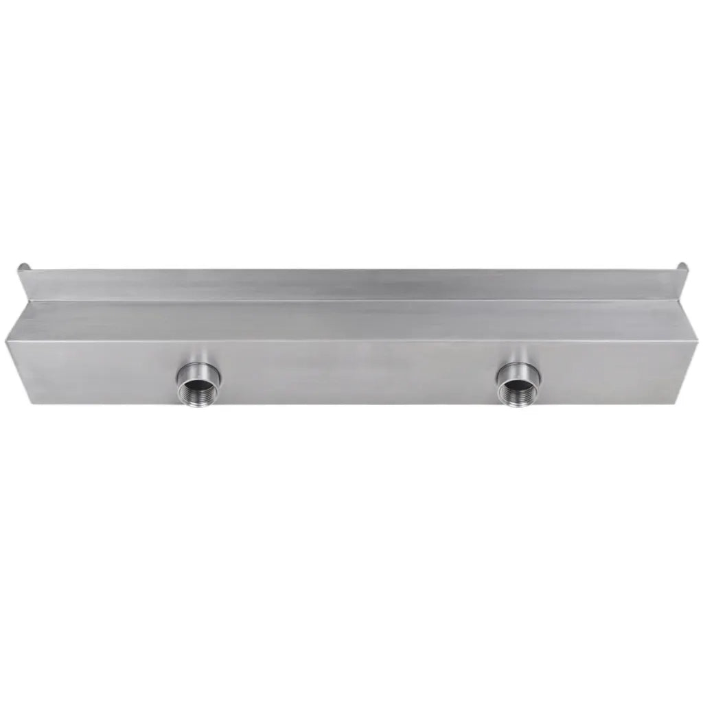 Cascata per Laghetto Rettangolare con LED in Acciaio Inox 60 cm 41673