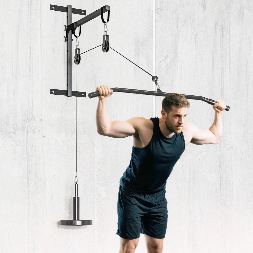 Pulley Machine Home Gym e Puleggia LAT Machine Attacco per Dischi Pesi Universali con Accessori