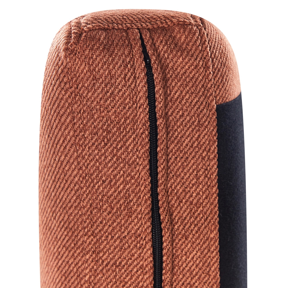Poltrona Arancione Poliestere Struttura in legno con intreccio in rattan Gambe in legno Tappi delle gambe in plastica con cuscino Stile tradizionale Soggiorno Camera da letto