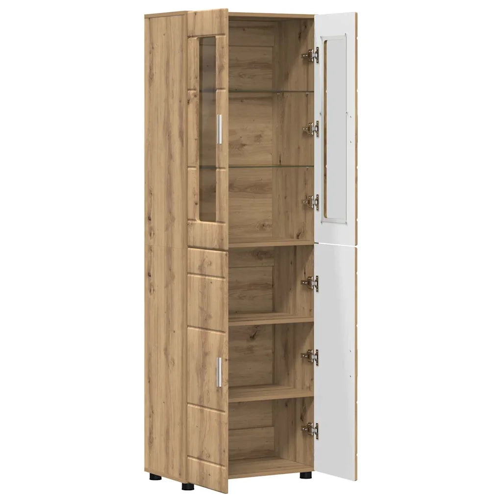 Credenza con porta FLORIN Rovere artigianale 60 x 35 x 182 cm 3397923