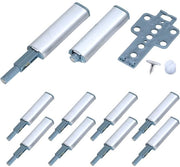 Magazzino 8 - Drukkompressori magnetici - Chiave senza maniglia per porte di armadi - 10 pezzi - Porte di armadi per cucina - Adatto per porte di armadi per abiti