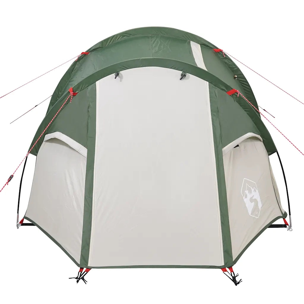 Tenda da Campeggio a Tunnel per 2 Persone Verde Impermeabile 94386