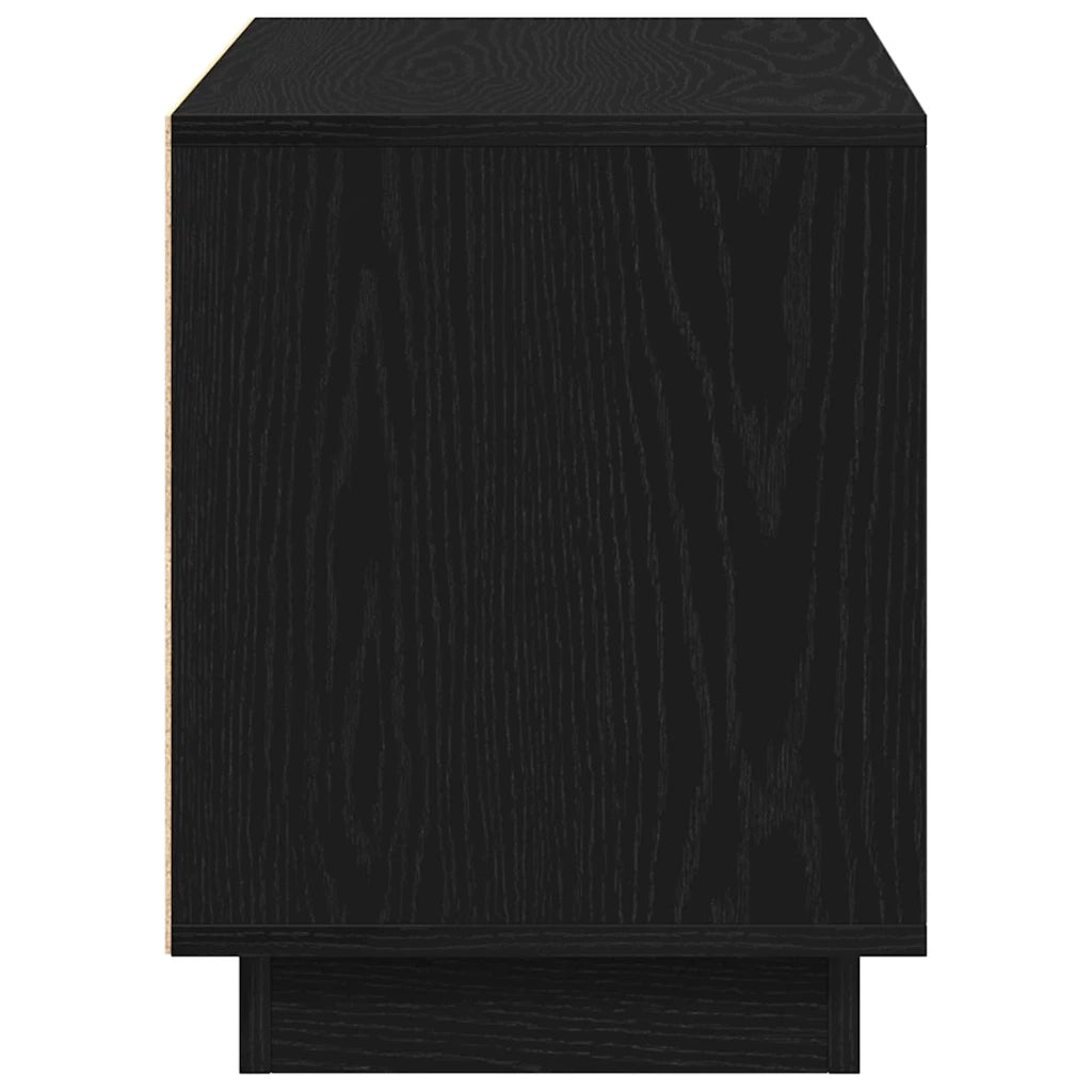 Mobile TV Rovere nero 80 x 35 x 45 cm Legno multistrato 862130