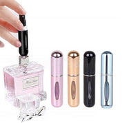 Atomizzatori per profumo riutilizzabili - Mini flaconcini spray - Ideali per viaggi - Pratici e compatti - 5ml - Set da 4 - Adatti per viaggi e uso quotidiano