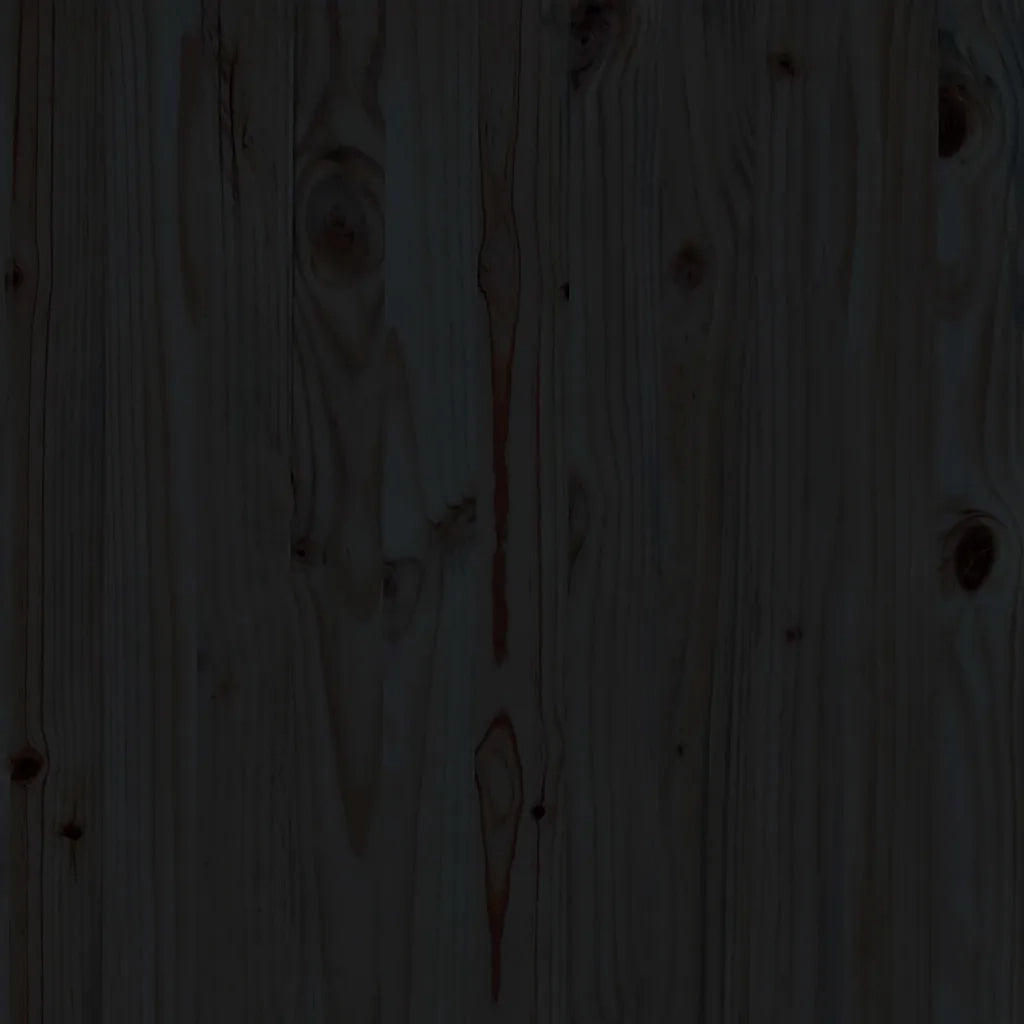 Set Divani da Giardino 2 pz Nero in Legno Massello di Pino cod mxl 41732