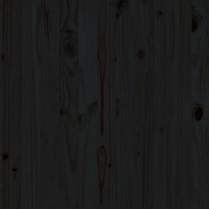 Set Divani da Giardino 2 pz Nero in Legno Massello di Pino cod mxl 41732