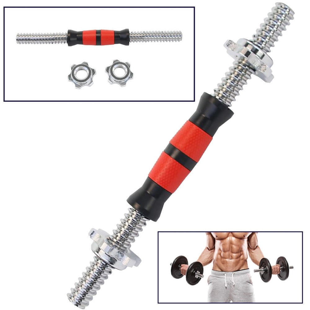Trade Shop - Manubrio Filettato A Vite Da 30 Cm Per Sollevamento Pesi Palestra Sport Fitness -