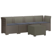 Divano da Giardino a 4 Posti con Cuscini in Stile Rattan PP 3443869