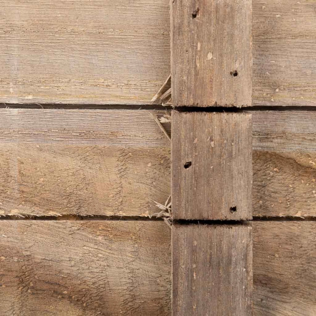 Cesto in legno con manici marroni 22x13x10,5h