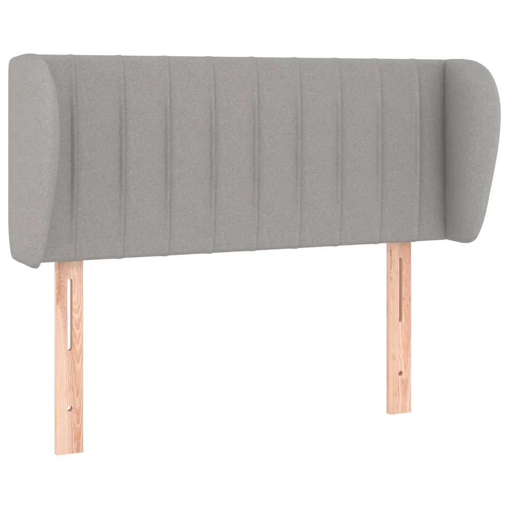 Testiera ad Orecchio Grigio Chiaro 83x23x78/88 cm in Tessuto