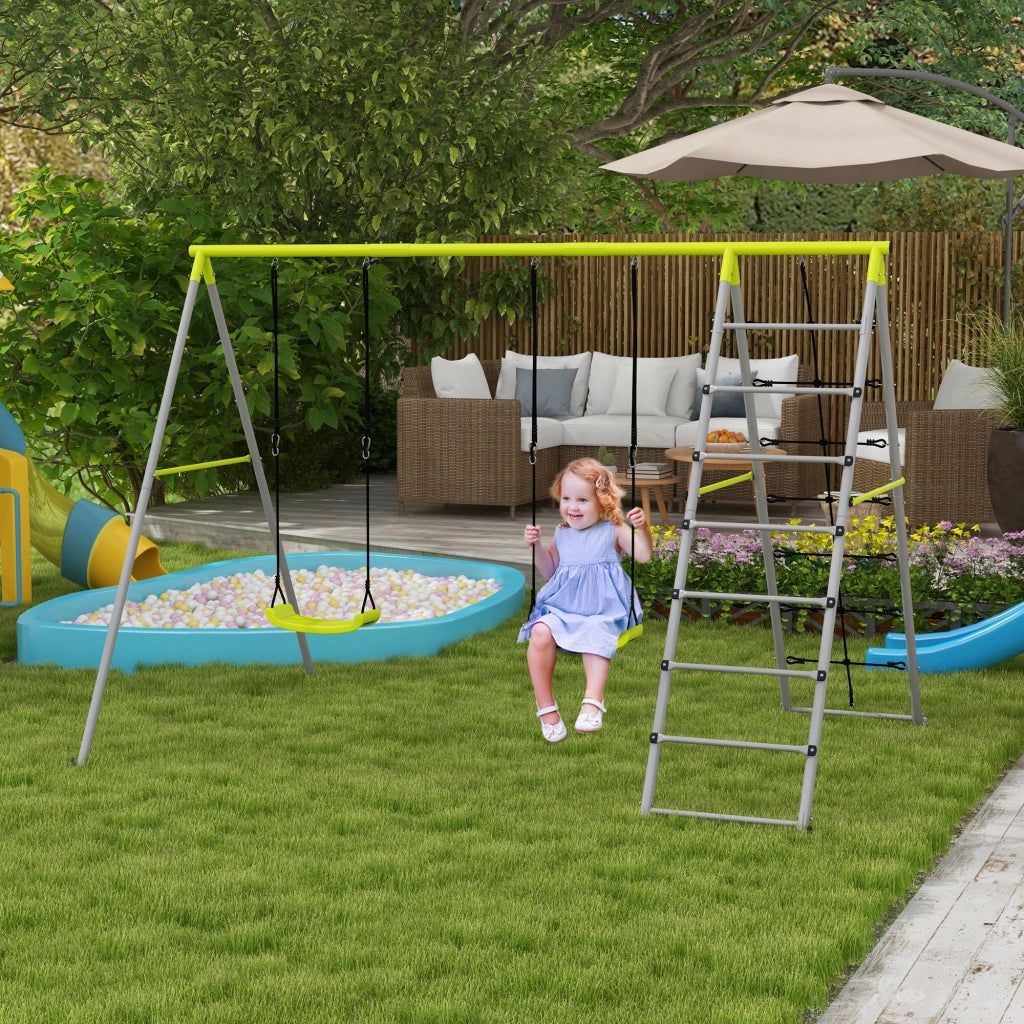 Portico per Altalene Bambini 4 in 1 ¨C zephmum ¨C Verde