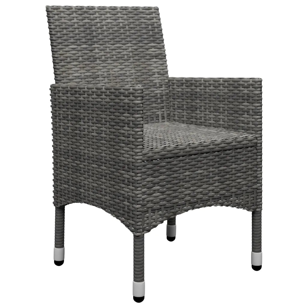 Set Mobili da Pranzo per Giardino 5 pz Grigio cod mxl 69164