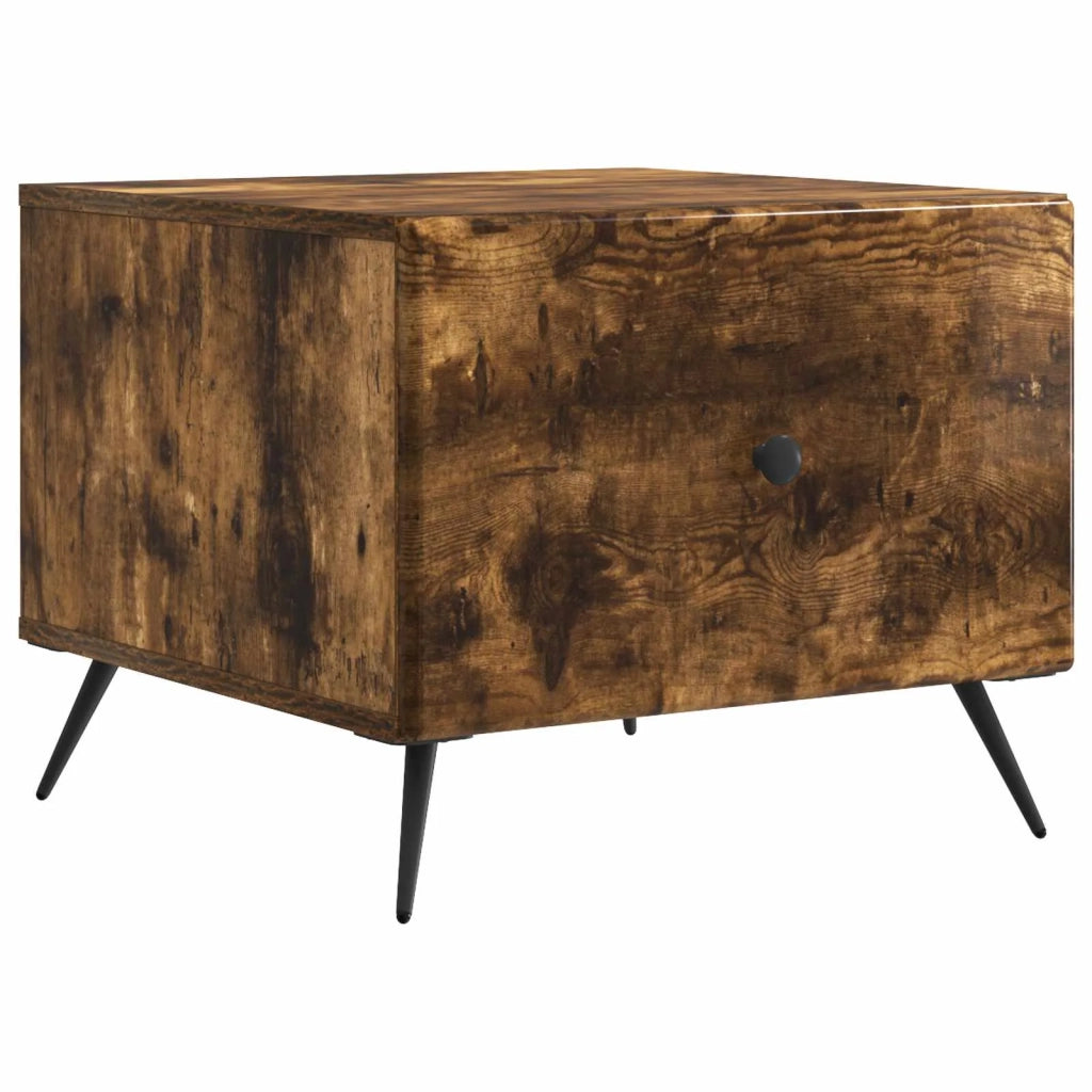 Tavolino da salotto con cassetto Rovere Fumo 49 x 50 x 40 cm