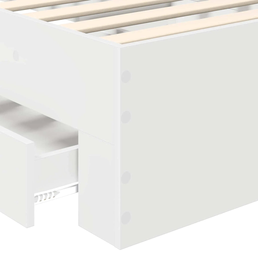 Struttura del letto Bianco 90 x 190 cm Legno multistrato 3410949