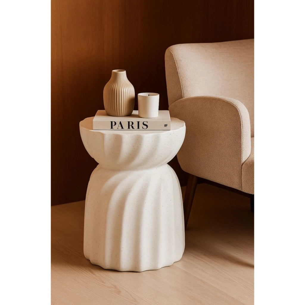 Tavolino VKH1073, Beige, MgO, 36x36x47,5 cm