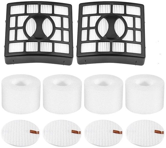 Filtro per aspirapolvere Adatto a questo aspirapolvere sono adatti Adatto a NV680, NV681, NV682, NV683 e NV800 (2 filtri HEPA, 4 filtri schiuma e 4 filtri velluto).