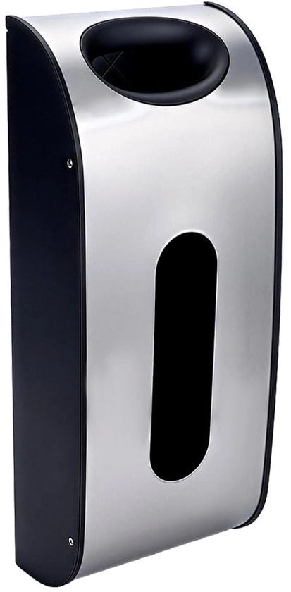 Dispensatore per Tas a Muro - Materiale Inox - Resistente alle Impressioni Digitali - Supporto per Borsa della Spesa - Organizzazione della Cucina - Dimensioni 15,6x6,5x3,5 Pollici