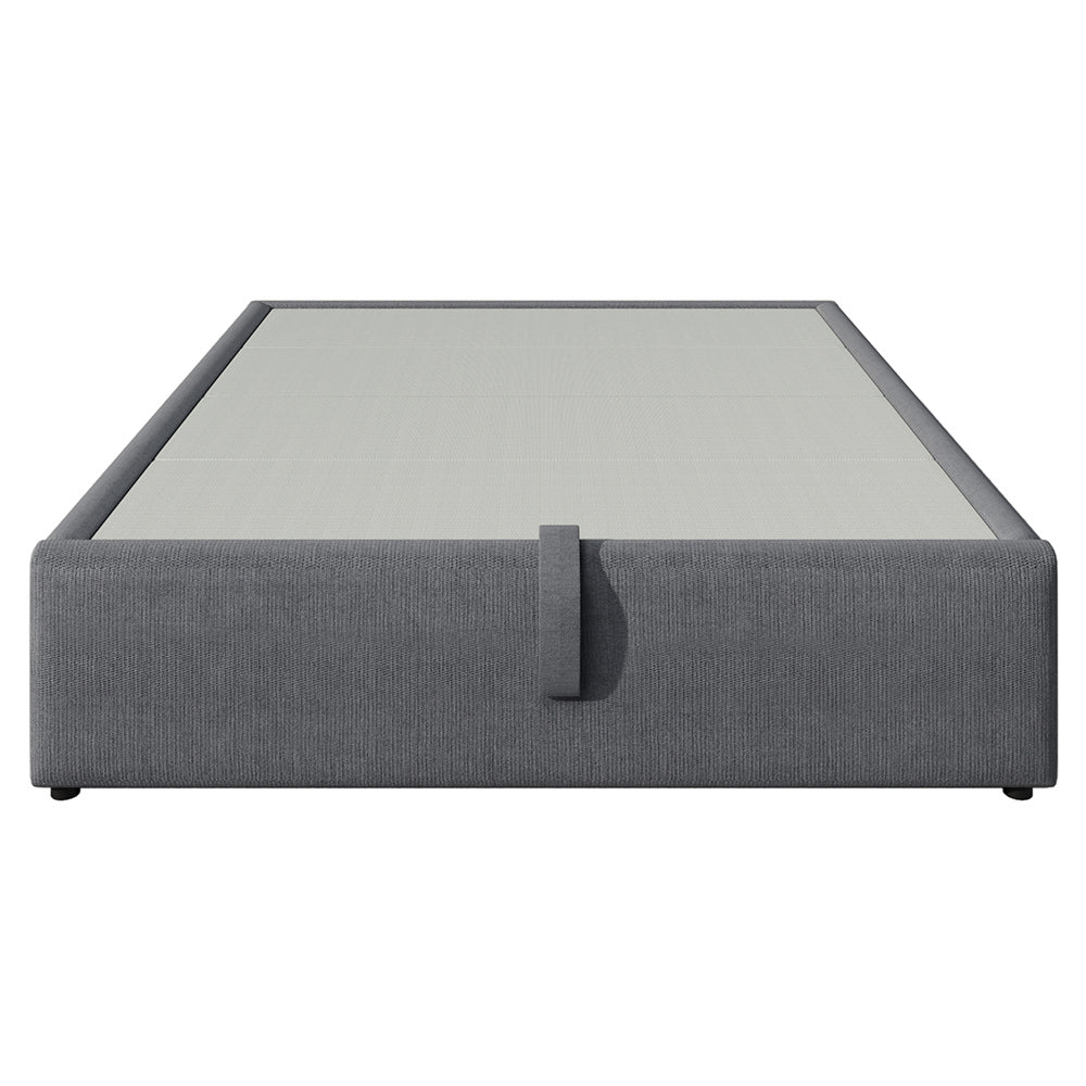 Letto imbottito con USB-C - Xylo - 140x200 cm - Grigio senza testiera