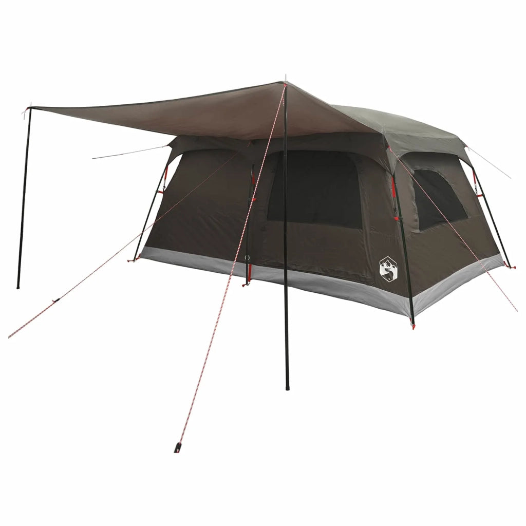 Tenda Familiare con tetto Marrone Grigio 420 x 305 x 200 cm 42029002