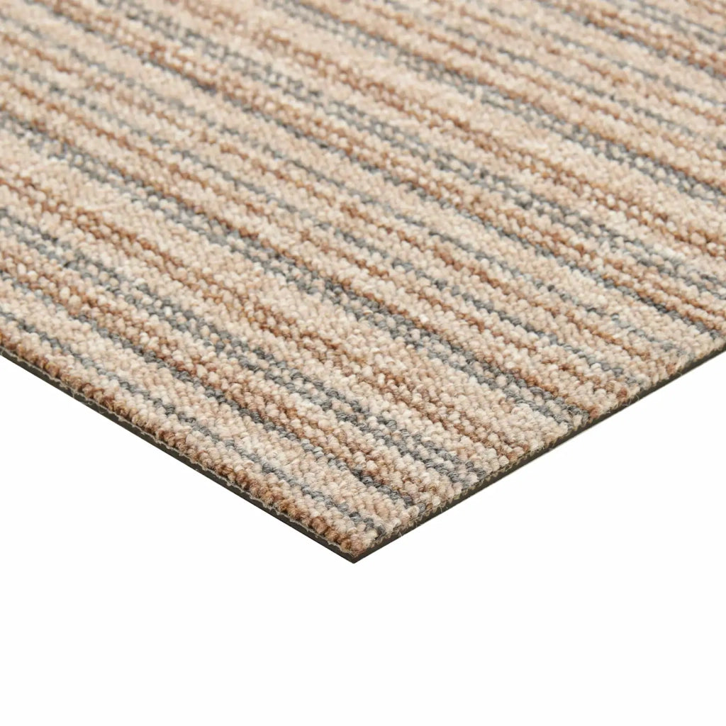 Tappeto 20 pcs Beige Striato 50 x 50 cm 100% Polipropilene 42046754