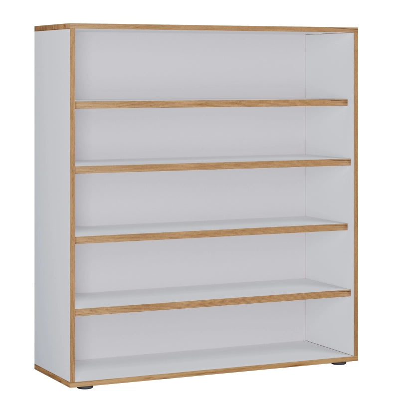 Super Scarpiera Legno H110 L100 P33 cm Armadio Porta Scarpe Salvaspazio con Ripiani Regolabili Colore Bianco