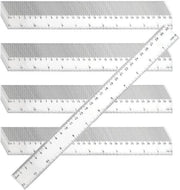 Misuratore 30 cm Infrangibile - Misuratore Flessibile - Design Transparente - Leggero - Scala Doppia Pollici/Centimetri - Duraturo - Righello