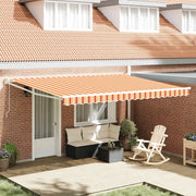 Tenda da Sole Giallo e Arancione 450 × 300 cm 3330908