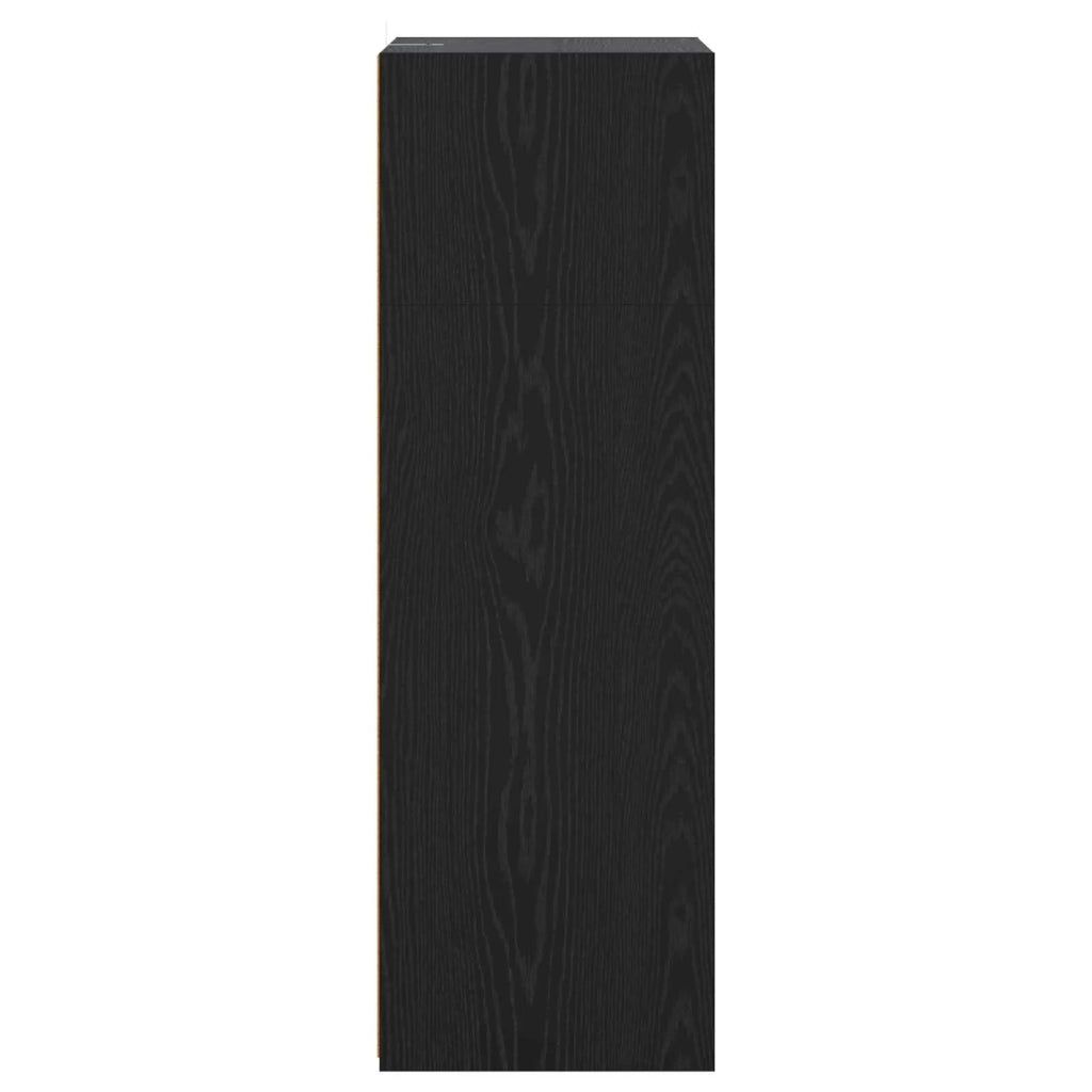 Credenza Rovere Nero 70 x 41 x 124 cm Legno ingegnerizzato 8015672