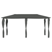 Gazebo | Pergolato con Montanti Rivestiti 2,98x5,3x2,59m Antracite 160 g/m2