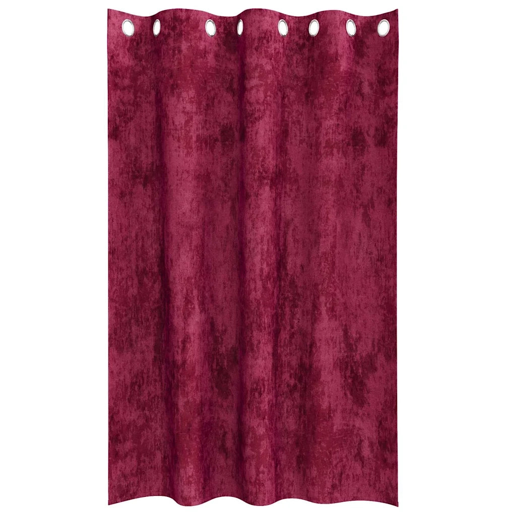 Tende in Velluto 2 pcs Rosso Vino 175 x 140 cm Velluto 4107644